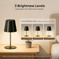 UPXNBOR LED Tischlampe Kabellos 2er Set, Metall Tischlampe Outdoor & Indoor