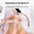 Halbmondlicht mit Telefonhalter, 22 Zoll, 20 W, Nail-Tech-Licht, Nagel-Tischlampe, Stufenlos Dimmbares, Faltbares Wimpernlicht für Wimperntechnik, Make-up, Tattoo, Spa,
