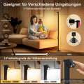 HANDSONIC RGBIC LED Stehlampe,140cm Abnehmbar stehlampen Schwarz,Stehlampe Wohnzimmer Dimmbar,16 Millionen Farben Floor Lamp mit App,180° Breite Ausleuchtung Floor Lamp Gaming LED