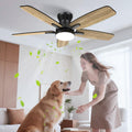 Airwit Deckenventilator mit Beleuchtung 106cm, leise, doppelseitige Flügel