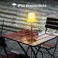 Suright Tischlampe Kabellos, Akku Tischleuchte Stufenlose Dimmbare 3 Farbmodi+RGB, Touch Control LED Tischlampe IP54 Wasserdicht für Restaurant, Schlafzimmer, Party, Camping, Kaffeehaus