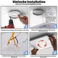 HABOWN LED Deckenleuchte Flach Dimmbar mit Fernbedienung, 24W 3200LM, 3000-6500K Ultra Dünn Deckenlampe Backlighteffekt Decke Lampe für Wohnzimmer Schlafzimmer Küche Bad Balkon Quadratisch 29cm,Weiß