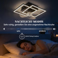 Homefire LED Deckenventilator Mit Beleuchtung 3000-6500K Dimmbar Schwarz