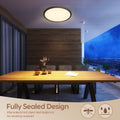 Aisutha LED Deckenleuchte, 24W 2800LM Deckenlampe LED Deckenleuchte Flach Dimmbar mit Fernbedienung, 3000K-6500K, IP54 Ultra Dünn Schlafzimmer Lampe für Wohnzimmer Kinderzimmer Küche Badezimmer