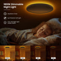 Tyreses LED Deckenleuchte Dimmbar 24W, Deckenlampe mit Fernbedienung, 1800K Dimmbar Nachtlicht, Panel 3000K-6500K Dimmbar für Schlafzimmer, Kinderzimmer, Wohnzimmer, Flure, Küche,Badezimmer, Ø30cm