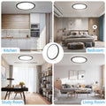 Aisutha LED Deckenleuchte, 24W 2800LM Deckenlampe LED Deckenleuchte Flach Dimmbar mit Fernbedienung, 3000K-6500K, IP54 Ultra Dünn Schlafzimmer Lampe für Wohnzimmer Kinderzimmer Küche Badezimmer
