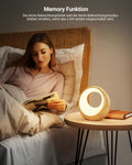 Bonsery Nachttischlampe Touch Dimmbar mit Fernbedienung, Nachtlicht Nachtlampe USB Aufladbar mit RGB Farben & 9 Modi, LED Akku Tischlampe Kabellos mit Timing & Memory Funktion für Wohnzimmer