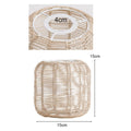 ＡＷＨＡＯ Retro-Hängelampenschirm Geflochtener Rattan Hängelampenschirm Deckenleuchte Kronleuchter Abdeckung für Hotel Home Küche Wohnzimmer, Stil K