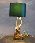 Tischleuchte Elefant Gold Tischleuchte Tierfigur Jungle Lampe (ohne Leuchtmittel) Leuchte 52cm cw255 Palazzo Exklusiv