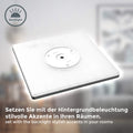 B.K.Licht - LED Deckenlampe mit indirektem Licht, ultraflach, neutralweiße Lichtfarbe, LED Panel, Deckenleuchte, Lampe, Wohnzimmerlampe, Schlafzimmerlampe, Küchenlampe, 42x42x2,9 cm, Schwarz