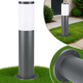 MONZANA® Außenlampe Edelstahl 50cm E27 Fassung IP44 Wetterfest Stehend Wegeleuchte Gartenleuchte Beleuchtung Außen Leuchte Garten Outdoor Anthrazit