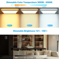 RDGOOD LED Deckenleuchten Dimmbar mit Fernbedienung, 18W 1800lm Deckenlampe led Dimmbar 3000-6500K, Flach Panel Für Schlafzimmer Wohnzimmer Kinderzimmer Flur Küche Keller Diele Balkon 22 * 22x2,5cm