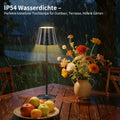 Suright Tischlampe Kabellos, 5000mAh Akku Tischleuchte mit 3 Farbmodi