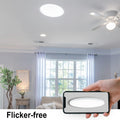 EACLL Deckenlampe LED Deckenleuchte Ø30CM 24W 4000K, 2700LM, IP44 Rund Neutralweiss, Modern Decke Lampe Schlicht Weiß, Nicht Dimmbar, für Schlafzimmer Flur Keller Balkon Bad Küche Kinderzimmer