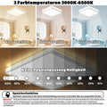 HABOWN LED Deckenleuchte Flach Dimmbar mit Fernbedienung, 24W 3200LM, 3000-6500K Ultra Dünn Deckenlampe Backlighteffekt Decke Lampe für Wohnzimmer Schlafzimmer Küche Bad Balkon Quadratisch 29cm,Weiß