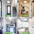 zemty 18W Deckenlampe LED Deckenleuchte Flach mit 3W Nachtlicht, 2100LM 3000K/3500K/4000K/5000K/6500K Wählbar Rund Badezimmer Lampe, Ø22x2.1 cm Ultra Dünn Modern Badlampe für Schlafzimmer Flur Küche