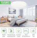 HYBEC - Deckenleuchte Rund,LED Deckenleuchte Rund, LED Ceiling Light, LED Deckenleuchte, Deckenlampe LED, LED Lampen Deckenlampen, Badlampe Decke, Kellerlampe LED, Deckenleuchte LED, 30W (Pack 1)