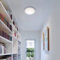 BRILONER - LED Deckenlampe mit warmweißer Lichtfarbe, 12 Watt, 1200 Lumen, LED Lampe, Deckenleuchte, Wohnzimmerlampe, Schlafzimmerlampe, Küchenlampe, Deckenbeleuchtung, 28x6,5 cm, Weiß