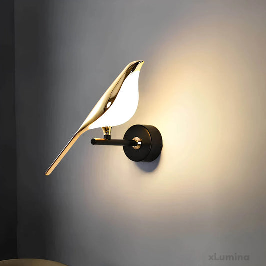 LumiVogel-NordischeLED-Wandlampe-mit-Vogelmotiv-xlumina