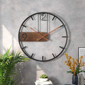 Stahl-Walnuss Wanduhr Wanduhr